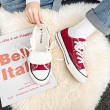 1970s经典款2022秋冬季加绒帆布鞋情侣款韩版学生街拍加厚大棉鞋