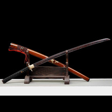 龙泉市刀剑一体刀身花纹钢日式指挥打刀Katana宝剑唐横刀剑未开刃