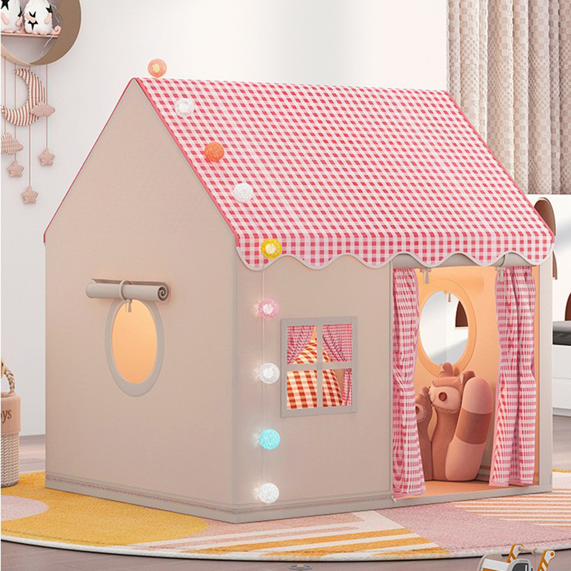 Tiendas de campaña para niños en interiores Niñas Niños Castillo Casa pequeña Casa de juguetes Princesa Fantástica Juegos de cama Base secreta