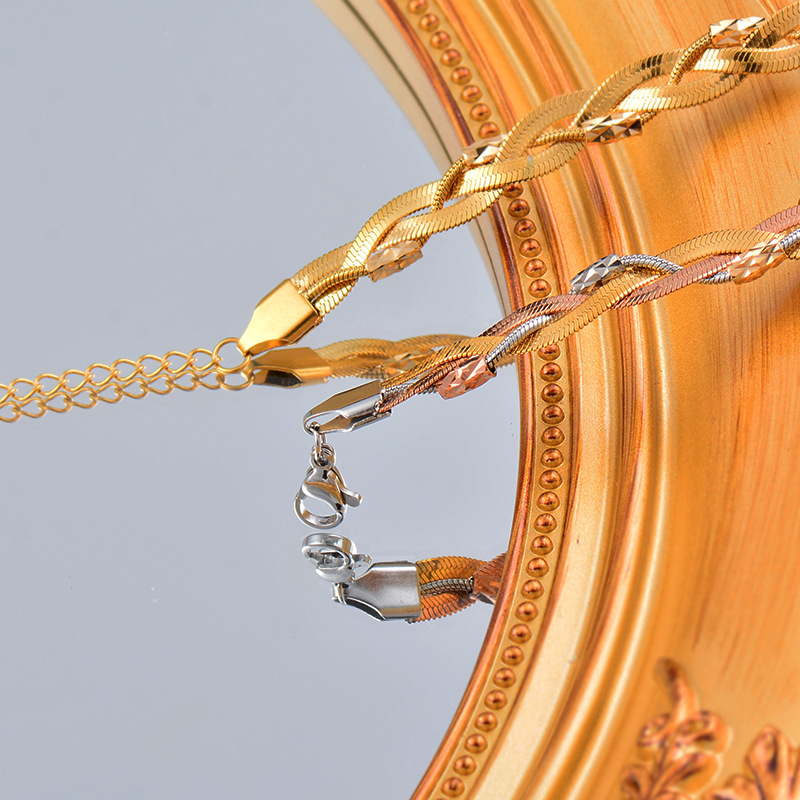 Fashion Geometric Titanium Steel Plating Bracelets 1 Piece