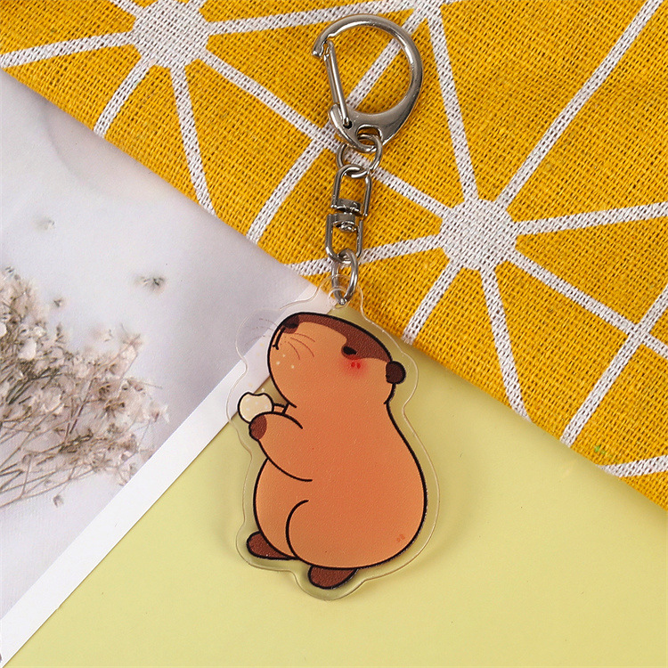 Red popularidad de la marmota encantadora llavero acrílico lindo interesante colgante mochila decoración colgante personalizado