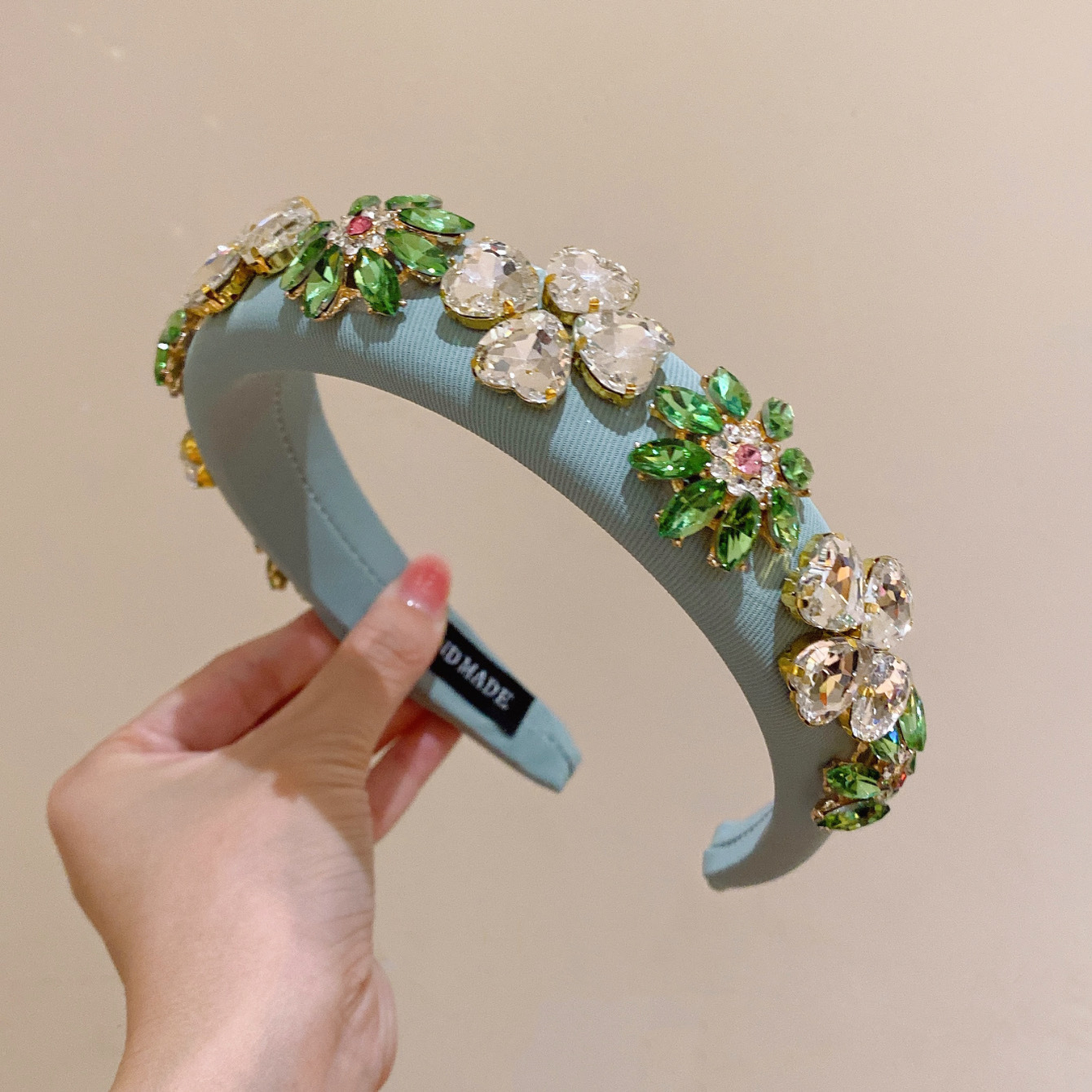 150g Weight Hair Band Hair Accessories Type 1 Piece Quantity Holiday, Date Occasion Rhinestone Material Flower Pattern Women's Gender Women's Lady Flower Rhinestone Hair Band 2