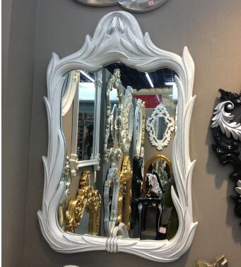 Espejo de baño de estilo europeo espejo pastoral espejo cosmético estilo europeo espejo de baño espejo decorativo espejo retro colgante de pared