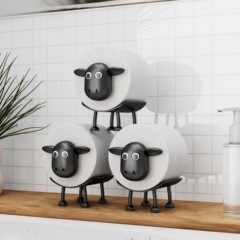 跨境Sheep Toilet Roll Holder有趣的绵羊卫生纸架居家创意卷纸架
