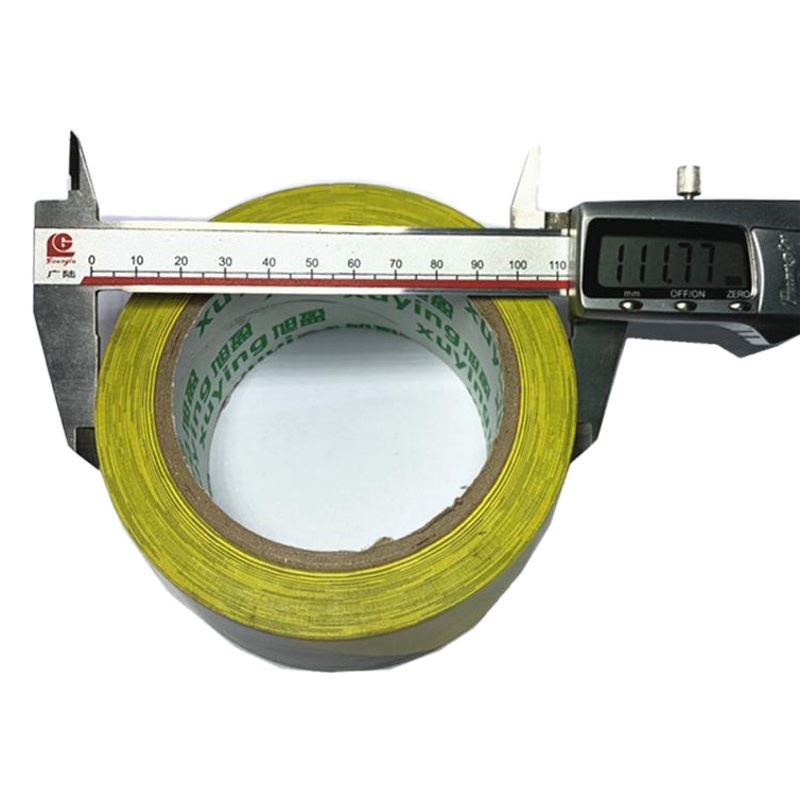 Ventas de la fábrica en stock 33 cinta de advertencia negro beige Boma cinta PVC amarillo negro piso cinta de identificación