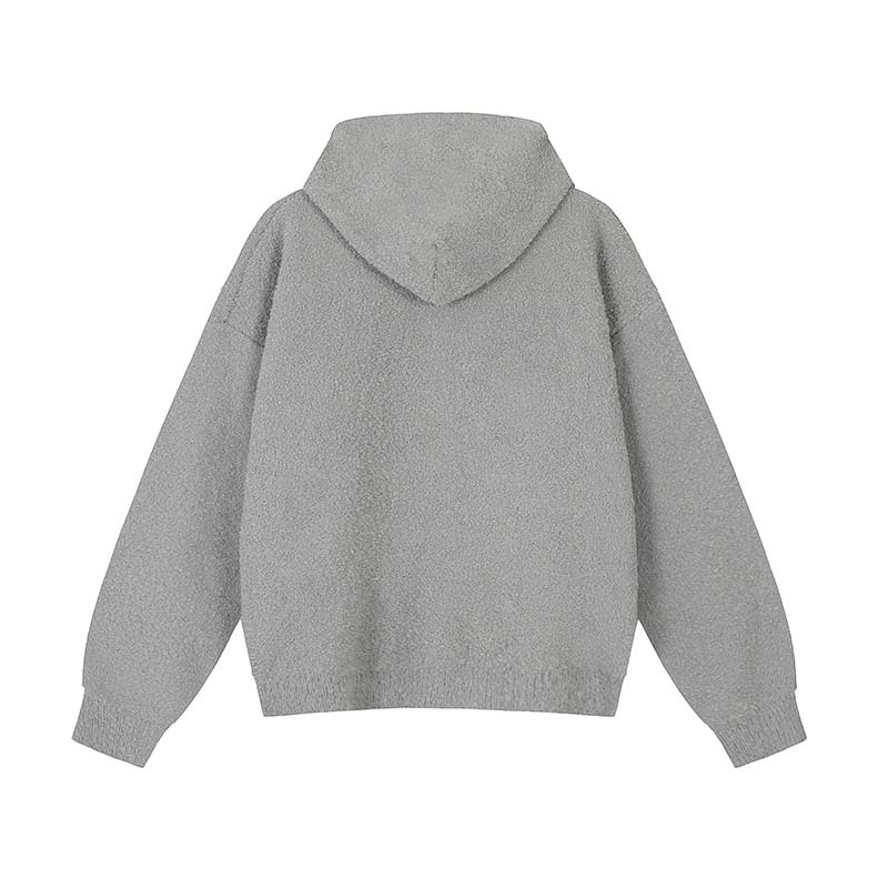 Herrenbekleidung Amerikanischer Trendy-Marken-Cartoon-Tierwelpe Jacquard-Pullover mit Kapuze für Männer und Frauen Street Loose Lazy Style Pullover_voghion.com