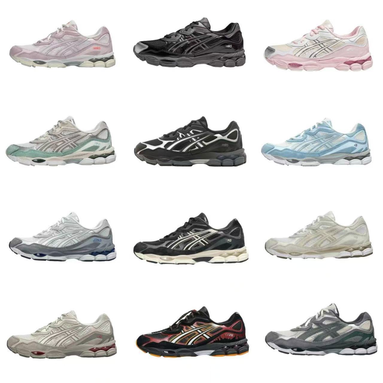 2025 New Gel-Nyc Wear-Resistant Spliced ​​Mesh Breathable Dad Shoes Non-Slip Men's and Women's Casual Running Shoes Export