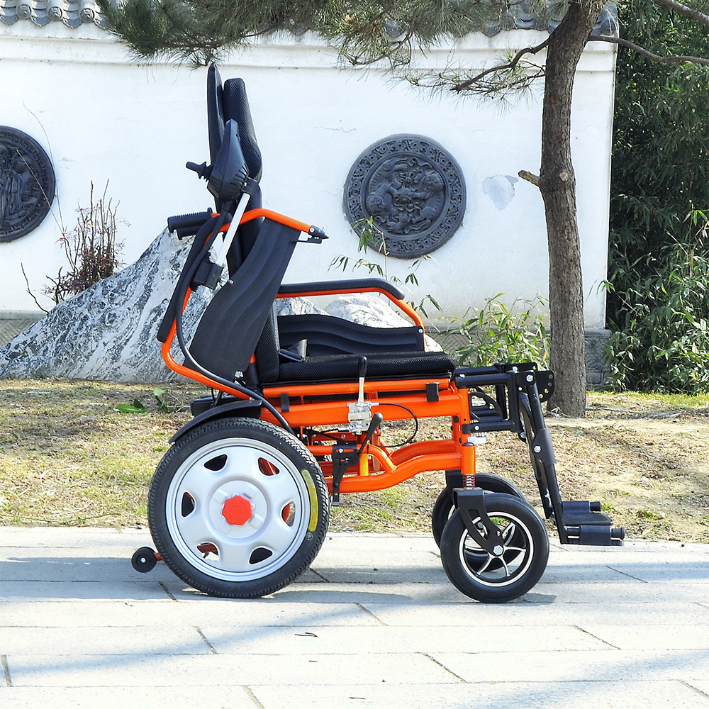 Electric Wheelchair Manufacturer for the Elderly, Fully Automatic Foldable Lightweight Mobility Scooter with Smart Lithium Battery