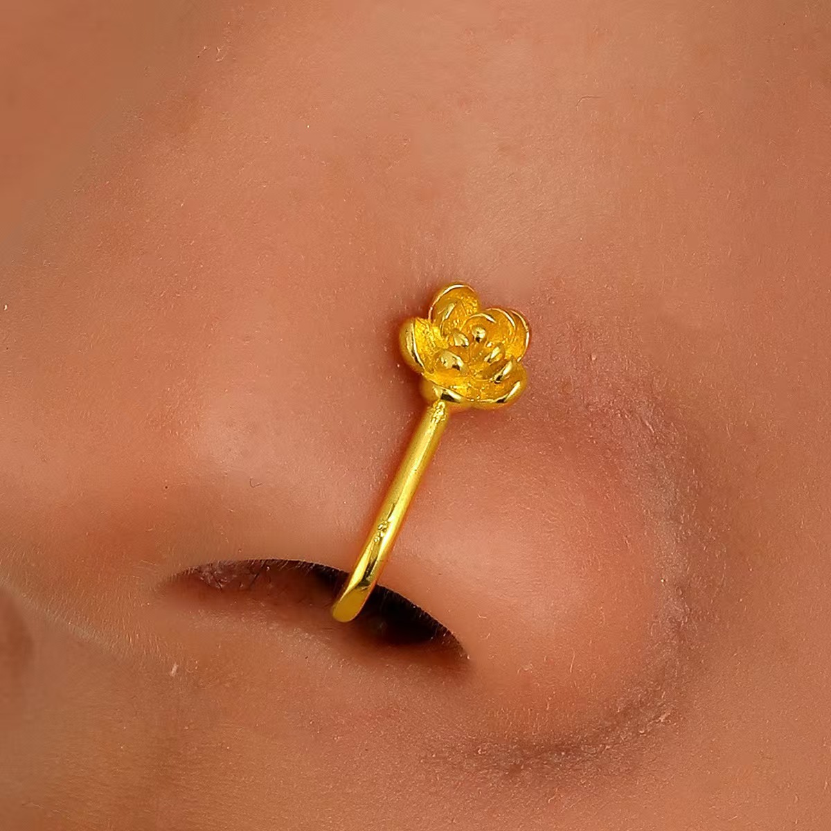 Amazon Hot Sale Nose Clip Non-Piercing Clip-on Nose Ring CZ Gold Plated Copper Nose Jewelry detail image 10