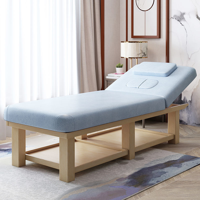 Fábrica directa cama de belleza de madera sólida sala de belleza multifuncional con agujeros de moxibustión cama de fisioterapia cama de masaje de belleza cama de masaje image 31