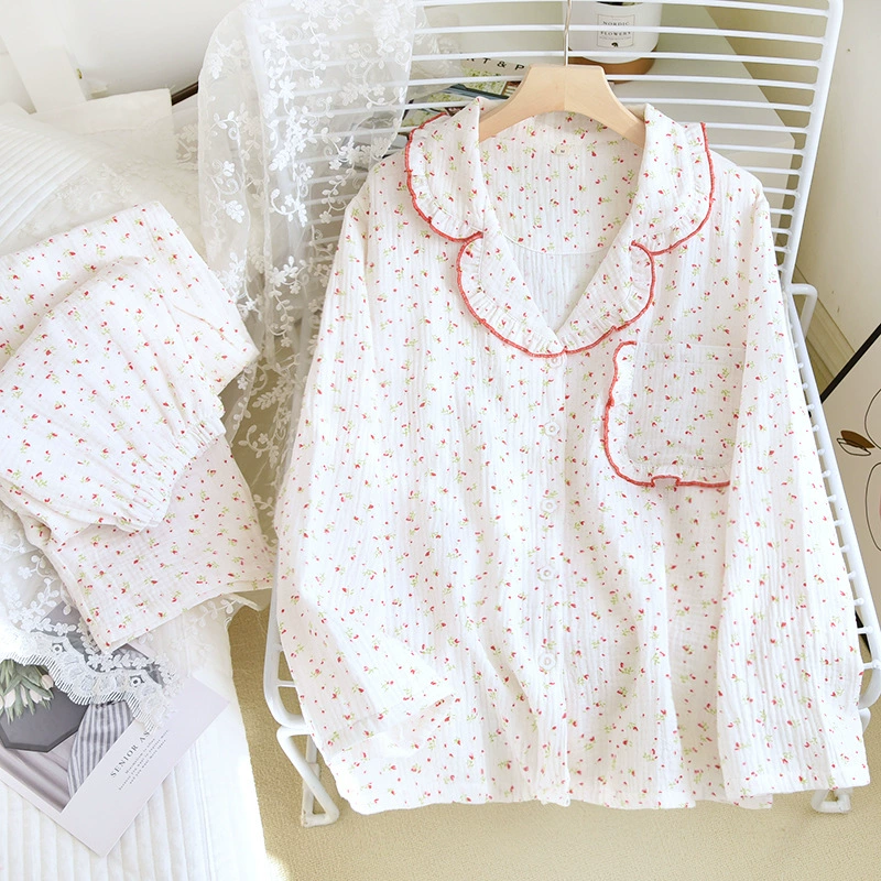 Хлопковый пижамный комплект, марля комфорт, много принтов, размеры M–L–XL