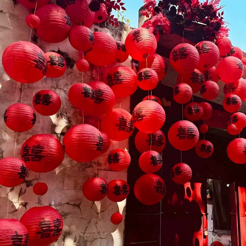 Свадебный красный фонарь Свадебный номер