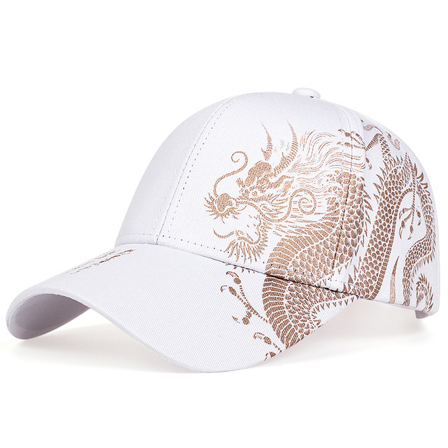 Unisex Gender Casual Style Unisex Casual Dragon Curved Eaves Baseball Cap
