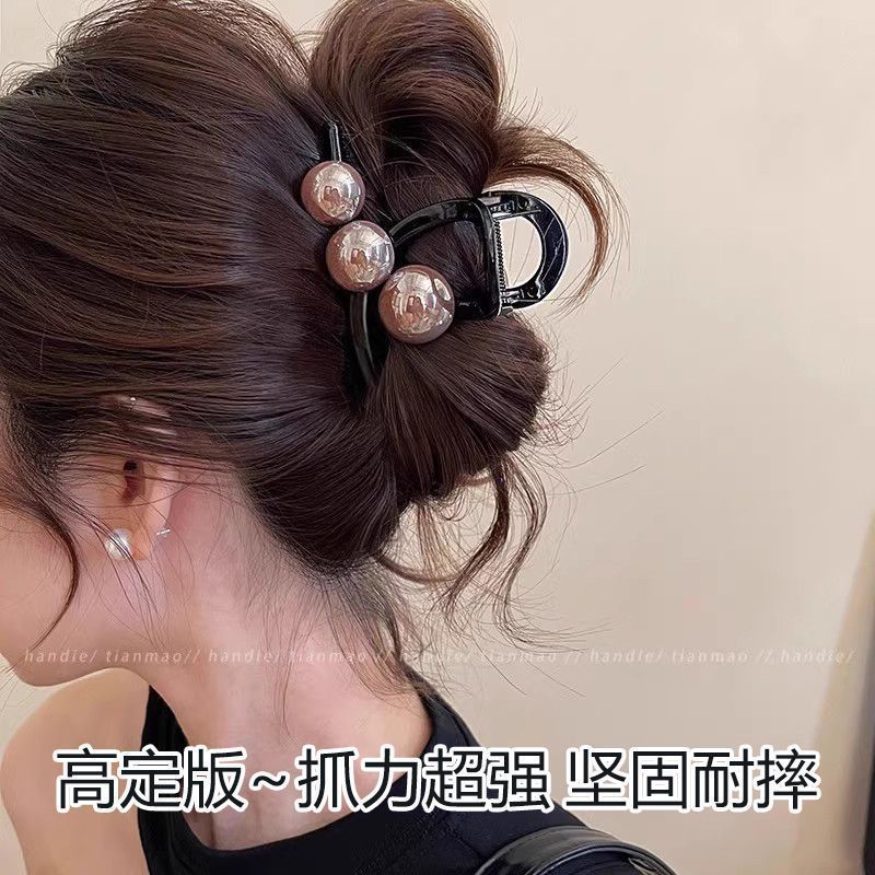 Pequeño clip de cabello para mujeres con un poco de cabello sofisticado de alta calidad 2025 nuevo toque de cabello de cabeza posterior clip de pescado