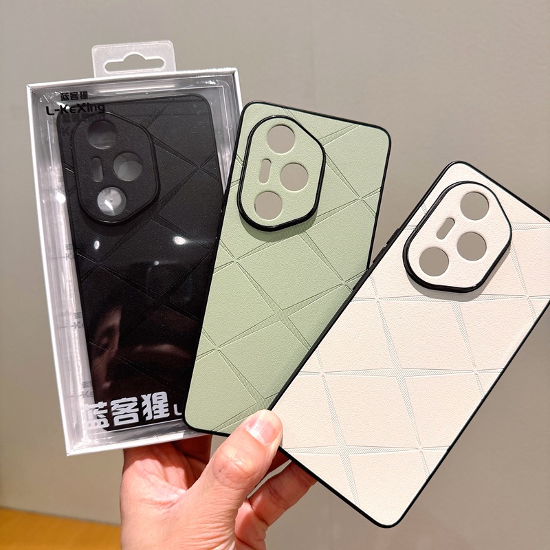 星芒素皮适用华为Mate70手机壳P70 荣耀300 X60 NOVA14保护套格纹