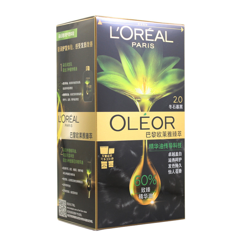 L'Oréal Premium Essential Oil Hair Dye for Men and Women to Cover Gray Hair, At-Home Hair Coloring Cream L'Oréal Premium Essential Oil Hair Dye for Men and Women to Cover Gray Hair, At-Home Hair Coloring Cream