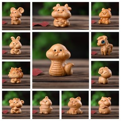 批發崖柏新款蛇年生肖蛇本命年平安守護把件大號十二生肖景區熱賣