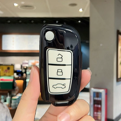 XingyueL (Monjaro) King Kong x1 Borui — Car key bag - geely-d-model-black-edge-white-single-shell