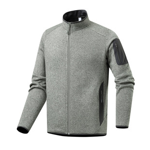 Bird House Same Style Fleece Jacket for Men and Women, Autumn and Winter New High-End Alternative Brand, Stand Collar Cardigan, Long Sleeve, Skin-Friendly Soft Coat