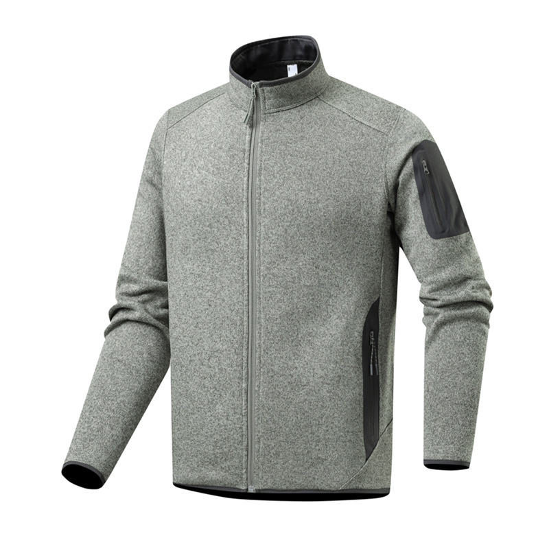 Bird House Same Style Fleece Jacket for Men and Women, Autumn and Winter New High-End Alternative Brand, Stand Collar Cardigan, Long Sleeve, Skin-Friendly Soft Coat