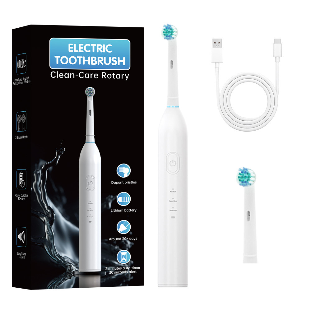 신형 AOE05 회전칫솔 화이트