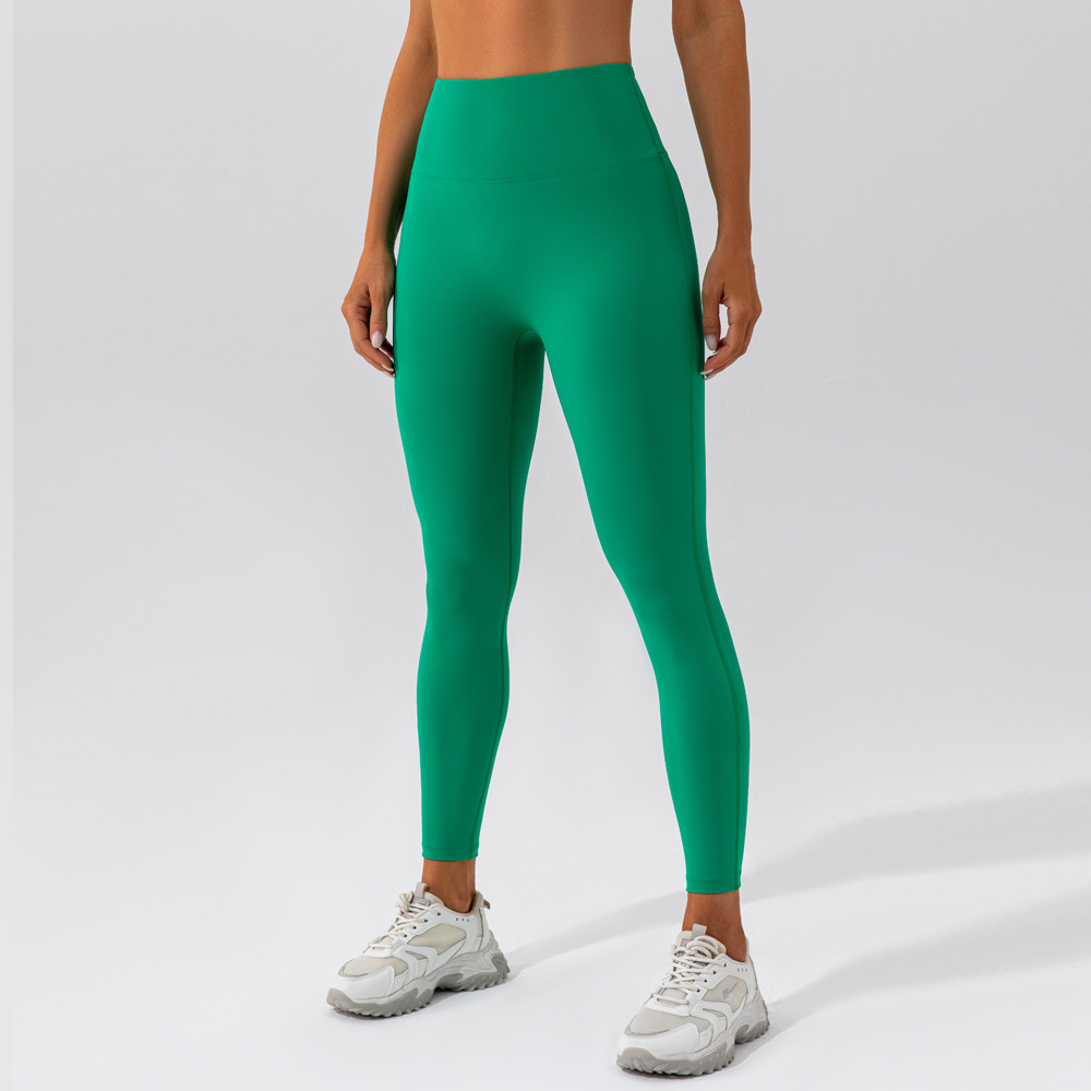 Pantalones de Yoga de Cintura Alta, Levanta Glúteos, para Correr al Aire Libre, Fitness, Sin Costuras, Sensación Desnuda, Ropa Deportiva Ajustada para Mujer
