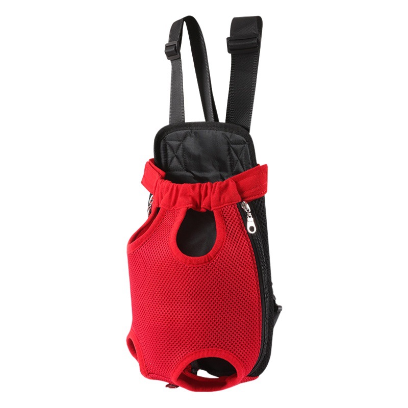 Perro transpirable mochila libre de carga mochila para mascotas bolsa de pecho mochila de viaje para mascotas mochila de cuatro patas