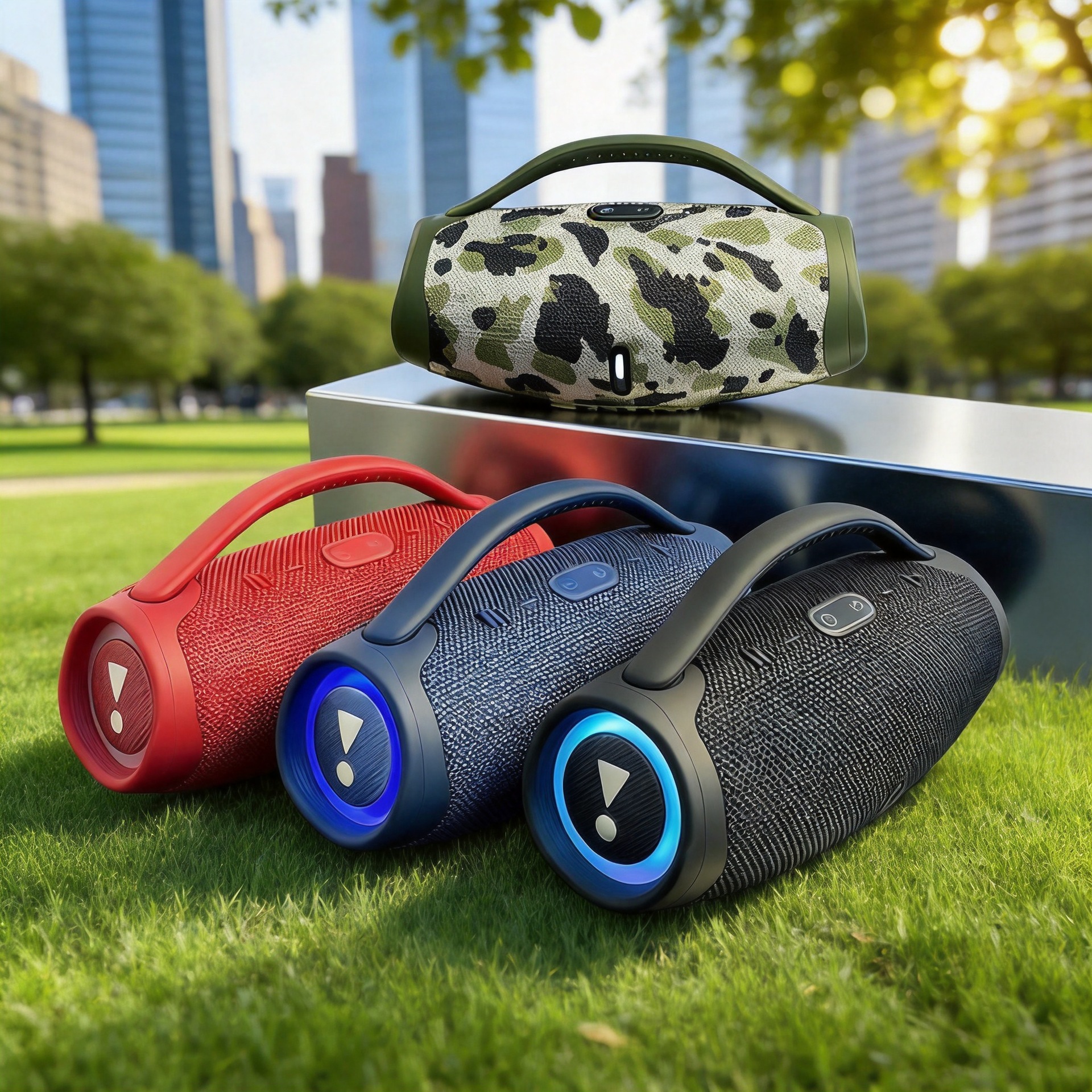 Portativ Bluetooth dinamik, LED işıqlı, TWS dəstəkli