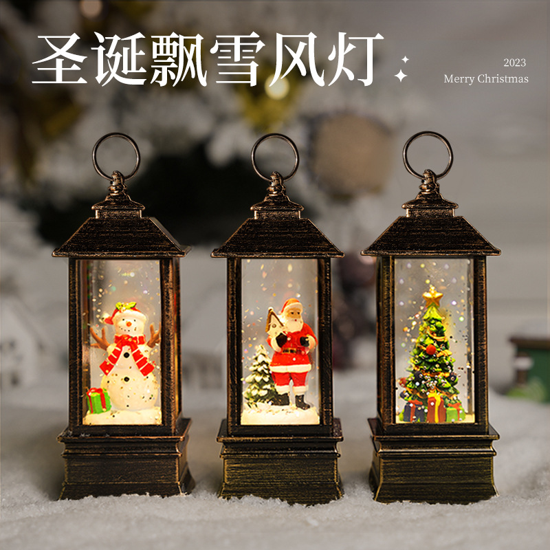 Regalos de Navidad para niños regalos de árbol de Navidad decoraciones de luces nocturnas ornamentaciones bolas de cristal 2025 nuevas niñas