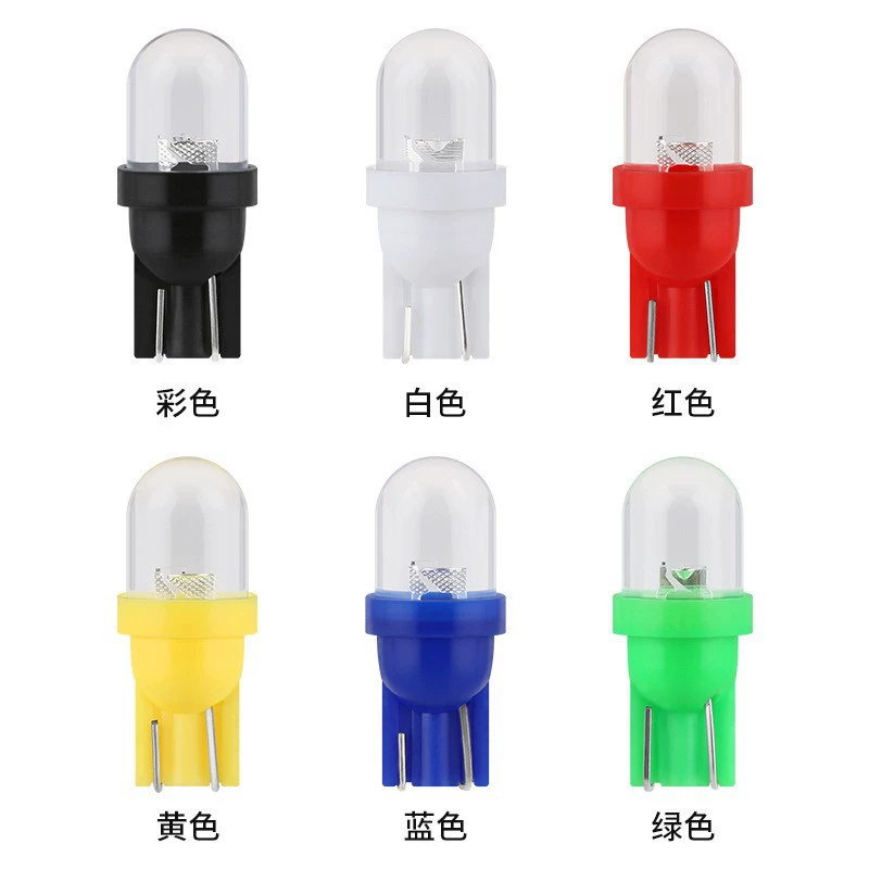 Автомобильный светодиодный фонарь T10 Demonstrate Light Light Light LED Round-headed straw hat light reading light tail lantern light 1LED lantern light