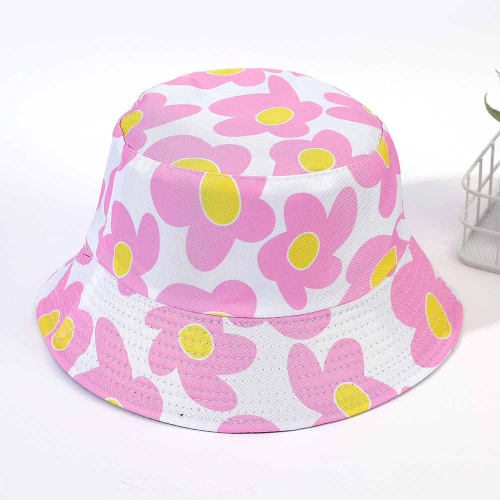 Japonés dulce flor sombrero de verano de las mujeres Delgado transpirable versátil casual cara-mirando pequeño sombrero de pescador