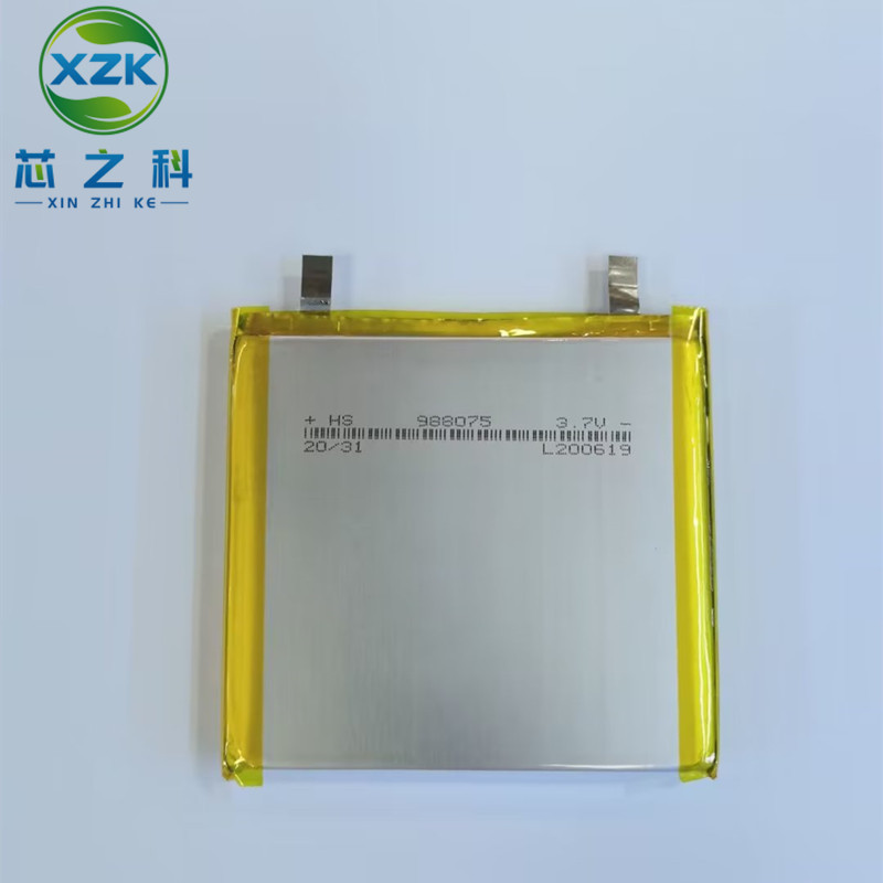 988075聚合物锂电池7300mAh-3.7V移动电源电芯储能设备LED灯具