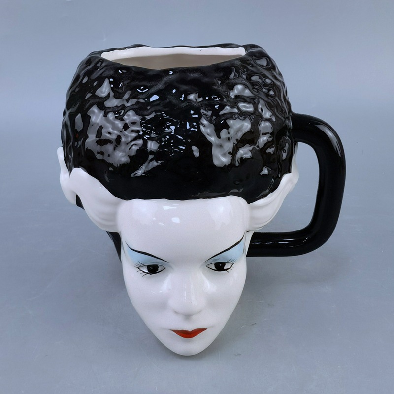 Monstruos de terror estadounidenses perimetrales tazas de cerámica Frankenstein vampiros momias hombres lobo tazas de agua