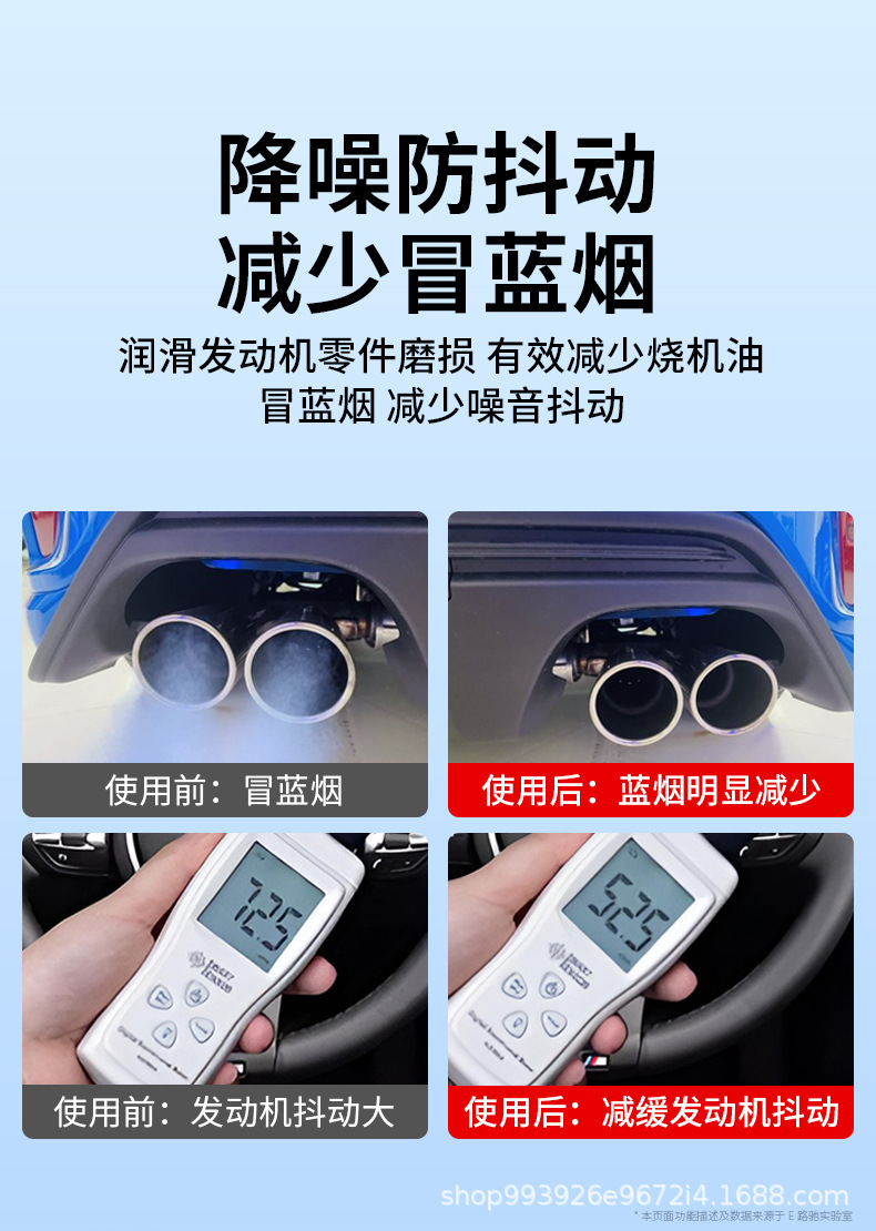E Road Chisel Blue Smoke Buster Gasoline Car Diesel Car Exhaust Treatment Fluid Eliminates Oil Burning during the New Year Additive
