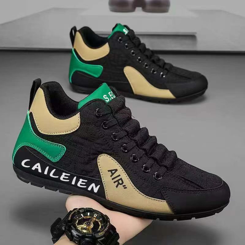 Zapatos de lona de alto nivel, zapatos de hombre, nuevos zapatos de otoño, zapatos de deporte transpirables, zapatos casuales al aire libre, zapatos de skate antideslizante, zapatos de papá