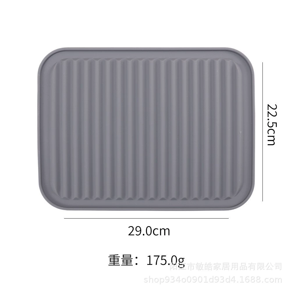 jh Силиконовая нескользящая изоляционная подкладка для кухни 29×22.5×2 см серый/случайный цвет