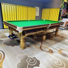 桌球台美式中式黑八标准台球桌广东强利体育家用斯诺克批发运动