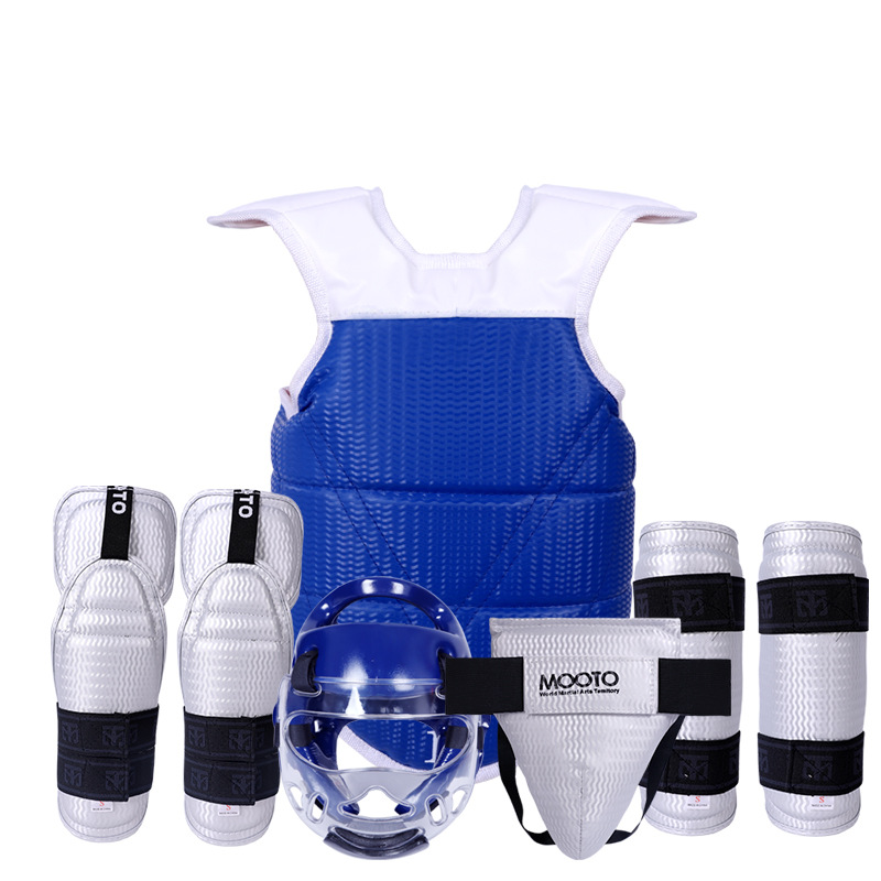 Customized Mayan Pattern Taekwondo Protective Gear Complete Set of Five, Six, Seven and Eight Pieces Upgraded Training Set for Competition