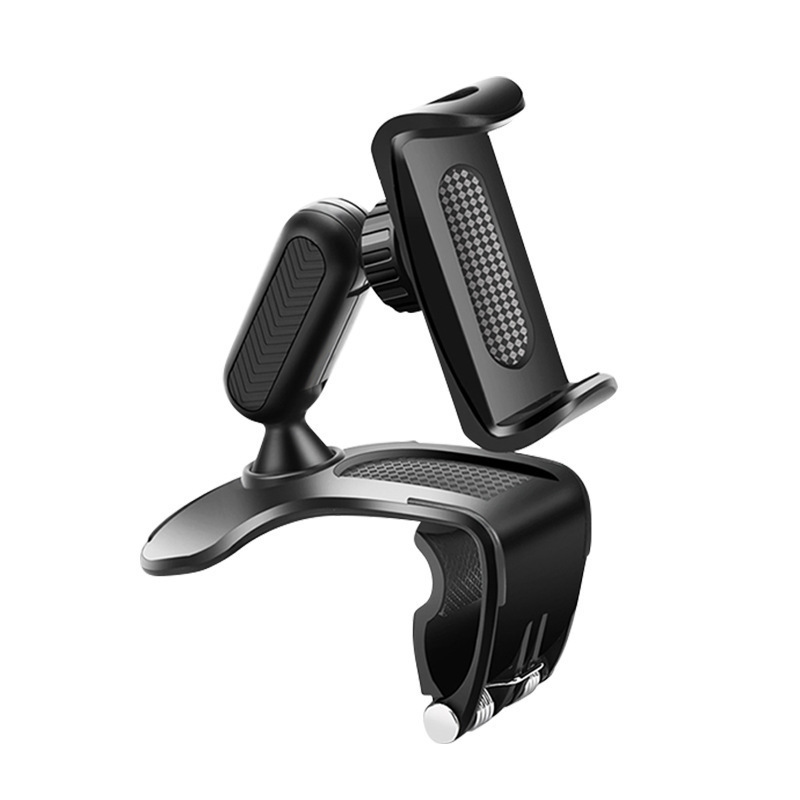 Car dashboard snap-in car phone holder rearview mirror navigation HUD clip rotating car phone holder