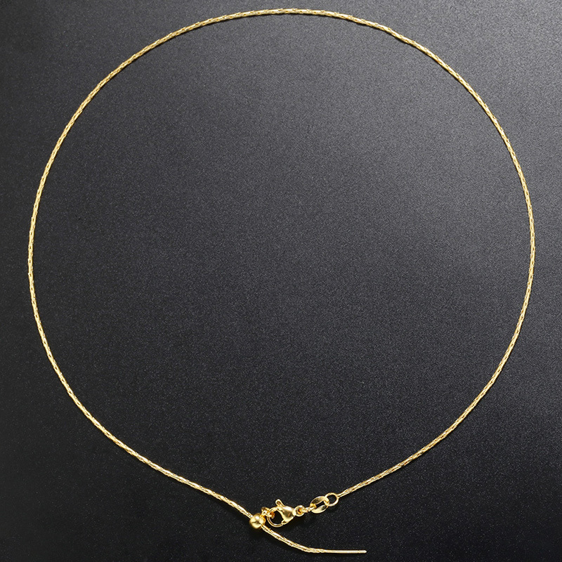 Simple Style Geometric Copper Gold Plated Necklace In Bulk display picture 4