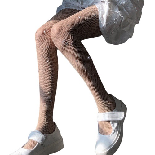 Hot diamond bling black stockings black stockings women's thin ins sexy fishnet stockings spring and summer with diamond net red pantyhose
