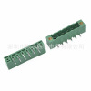 Green wiring terminal 5.08mm curved needle seat with ear screw plug 2edg508rm connector 2P-12P