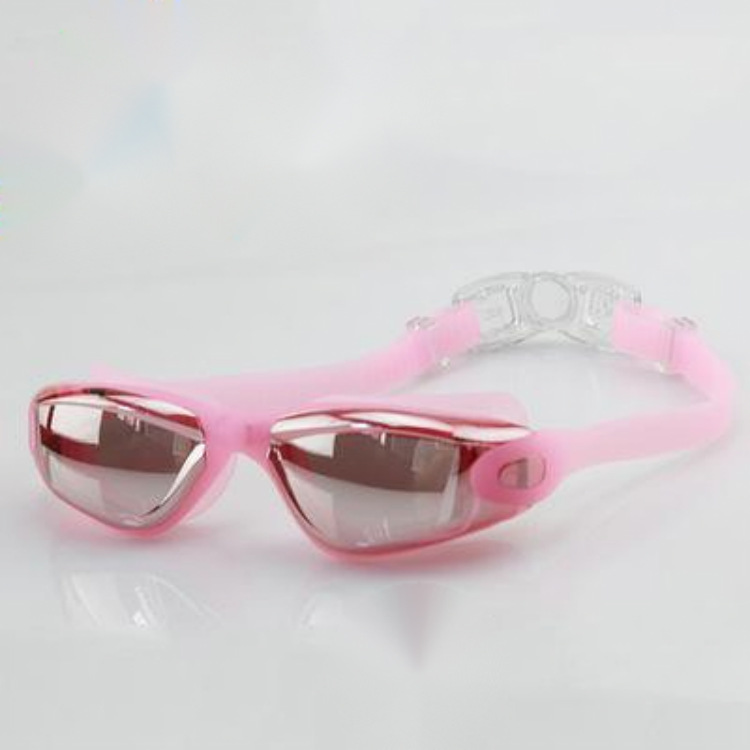 Stora bågar, elektropläterade, vattentäta och imfria simglasögon, unisex, för vuxna_voghion.com