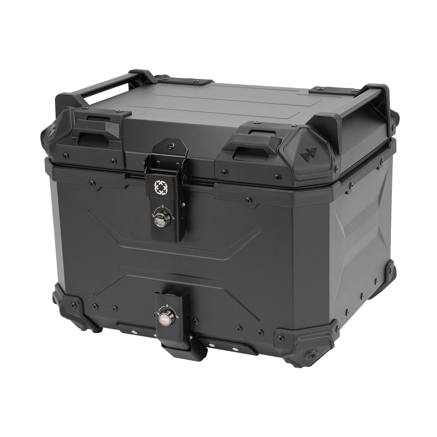 Motorcycle 45L Aluminum Alloy Tail Box Rear Luggage Box Electric Vehicle Scooter Universal Storage Box Large Capacity Wholesale