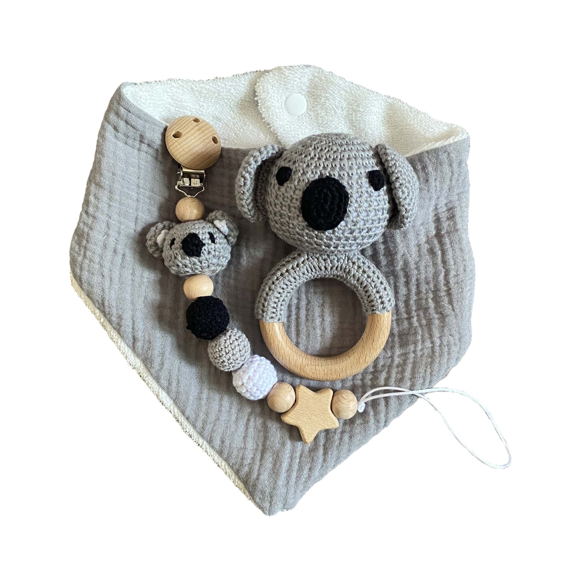 Toalla de bolsa de bebé Caja de regalo de nacimiento Toalla de cuidado de bebé Juego de sonajero Bebé recién nacido Juguete de bebé Nuevo