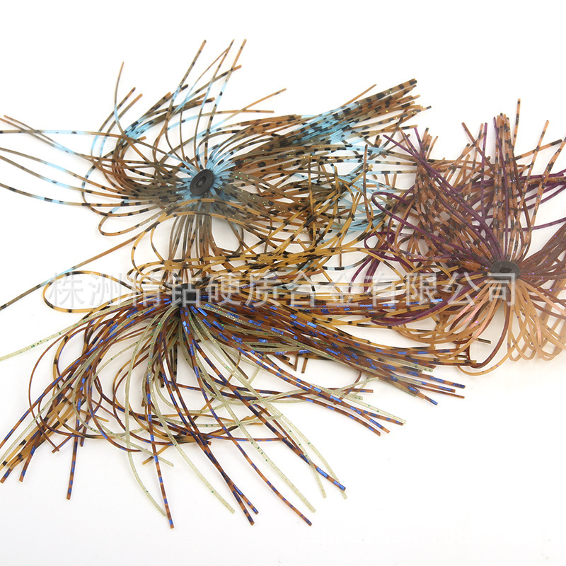 仿生水草胶丝裙丝雷蛙硅胶丝铅头钩胡须佬钩硅胶丝 雷蛙尾巴飘带图片 Mgm集团46