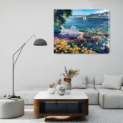 亚马逊钻石画5D钻石画亚马逊直供十字绣diy圆钻满钻装饰画批发