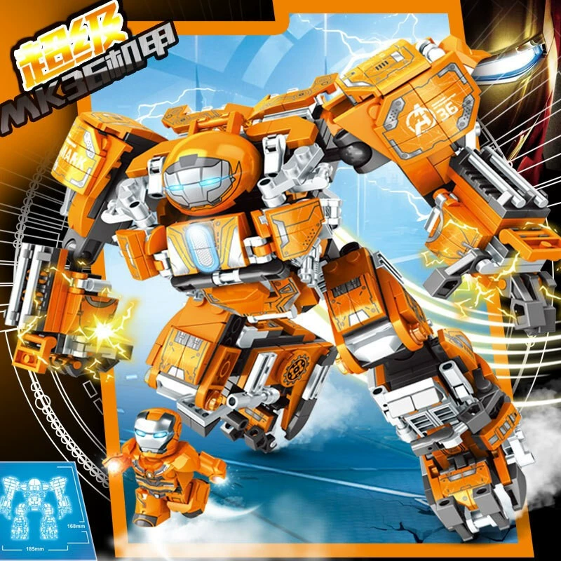 Lego, The Avengers, constructor, robot, toy, Iron Man, Hulk