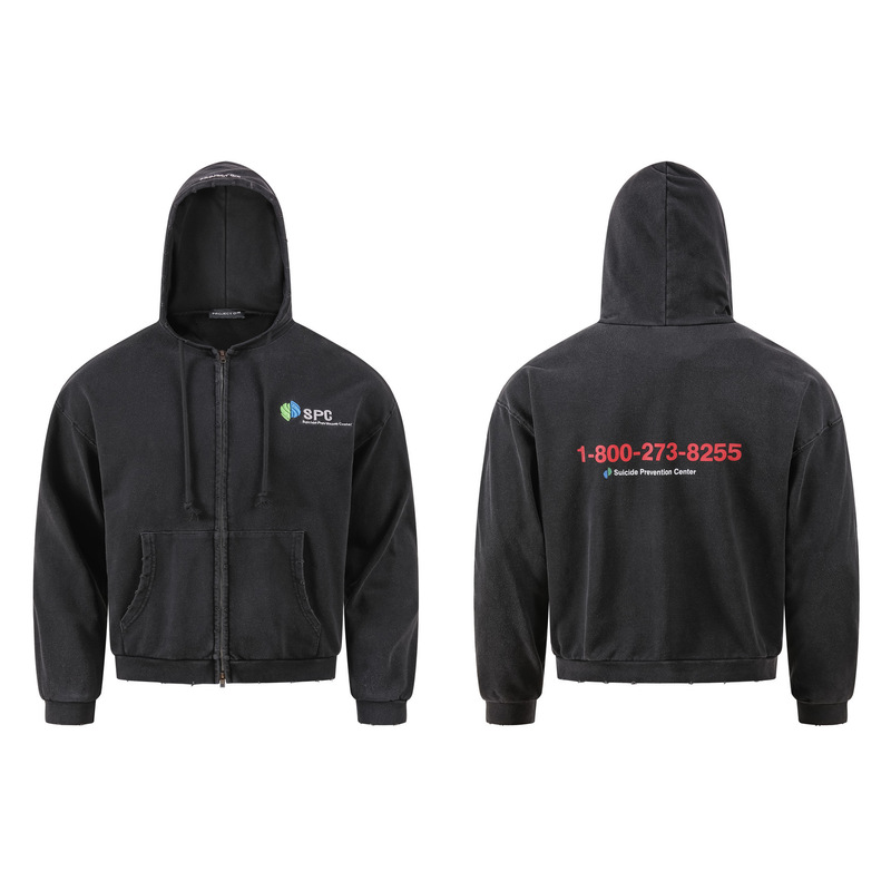 High Version Grailz Icon Embroidered Letters Niche Trendy Brand Men's Loose-Breasted Hooded Sweatshirt for Women