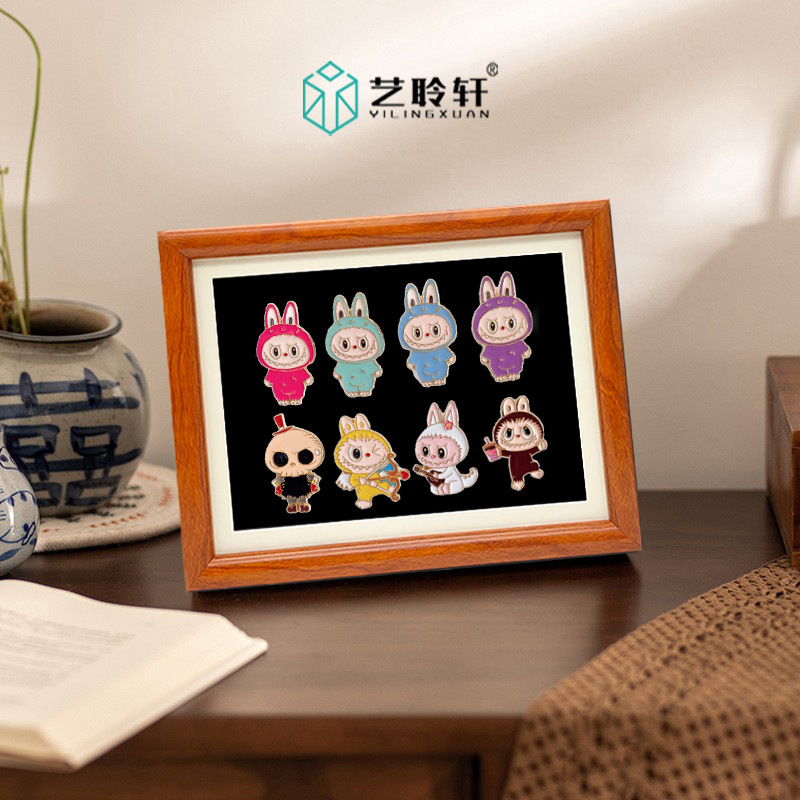 Wooden Photo Frame Customized Pure Solid Wood Badge Framed Photo Frame Red Cherry Color Bubble Mart Badge Photo Frame Empty Frame Wooden Photo Frame Customized Pure Solid Wood Badge Framed Photo Frame Red Cherry Color Bubble Mart Badge Photo Frame Empty Frame